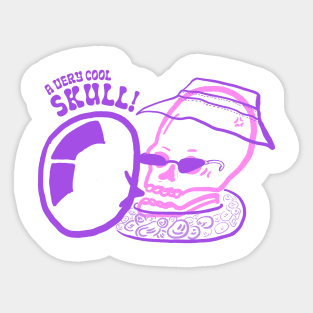 A Very Cool Skull! Sticker